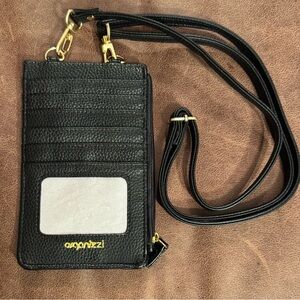 Organizzi Black Crossbody Wallet Phone Case